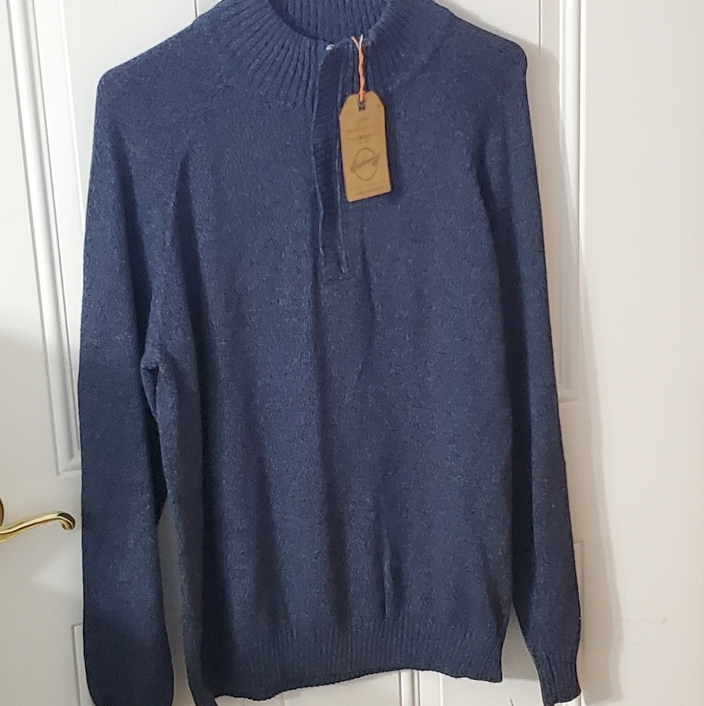 Men's Quarter Zip Sweater Size Large